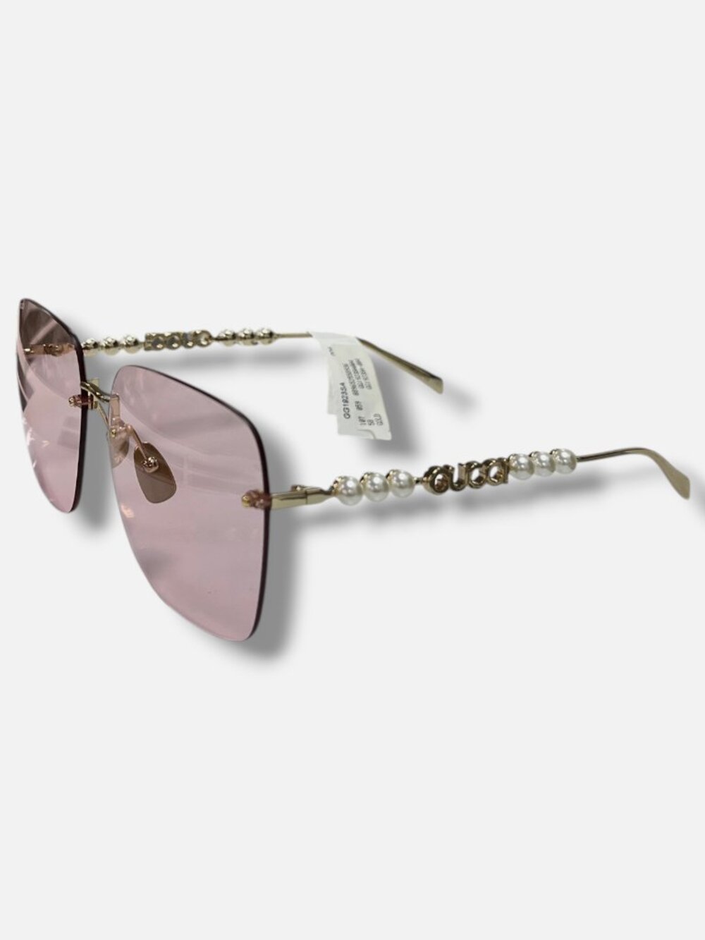 Gucci GG1923SA Women's Gold Pink Pearl Sunglasses 63-17-145